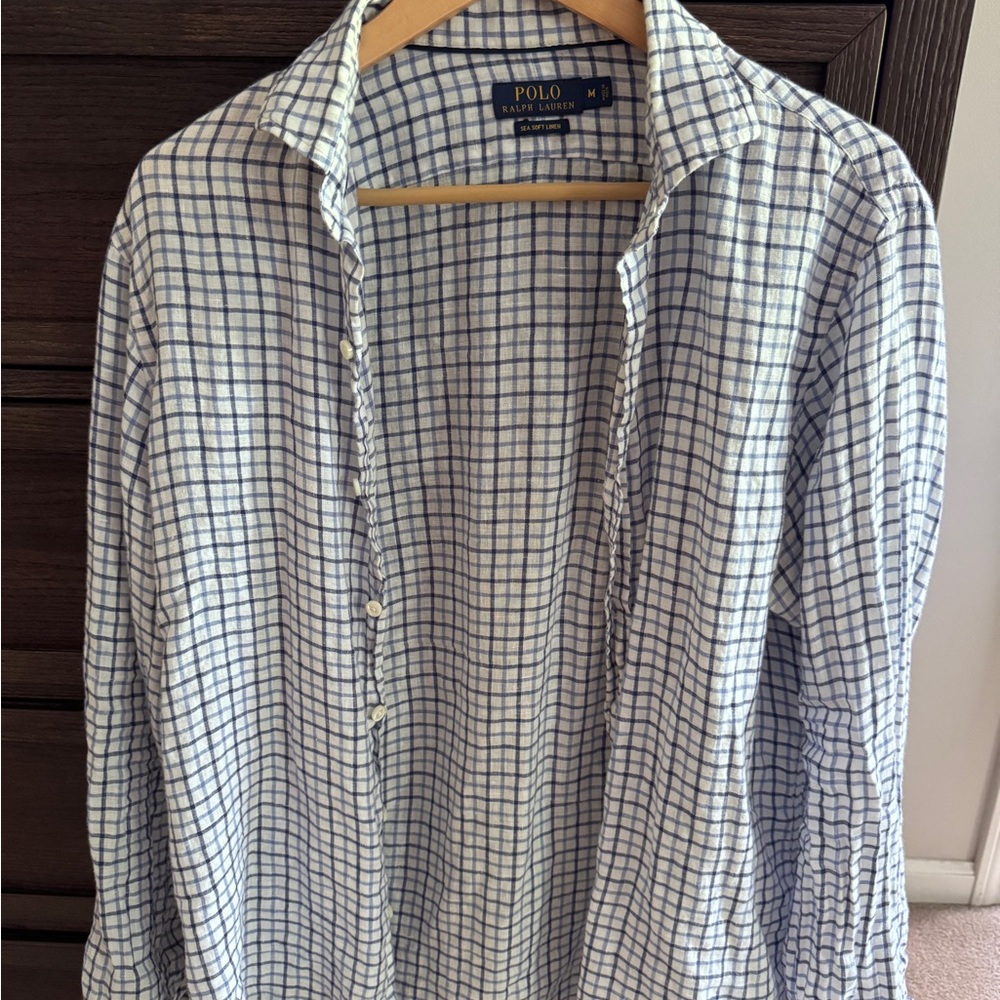 Polo by Ralph Lauren Blue Checkered Men's Shirt